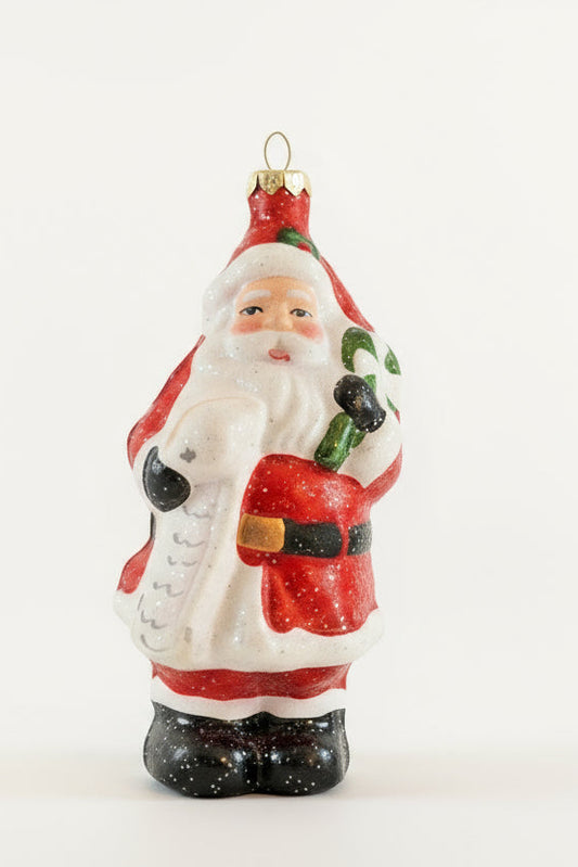 Santa With List Christmas Ornament MN2134