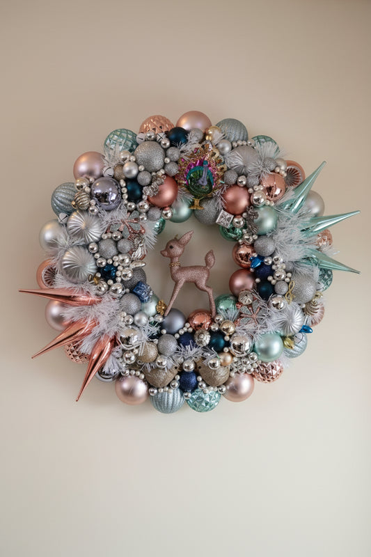 Woodland Cluster Wreath with Deer