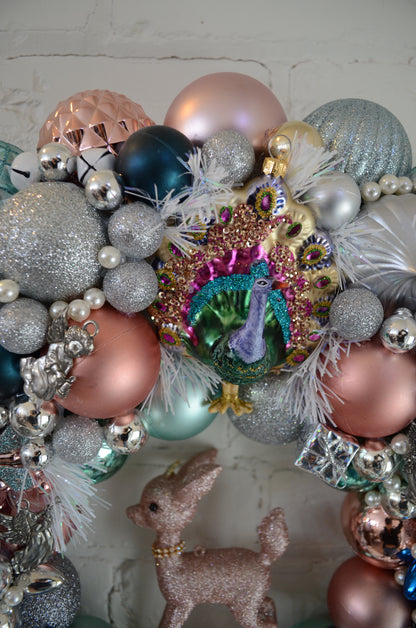 Woodland Cluster Wreath with Deer