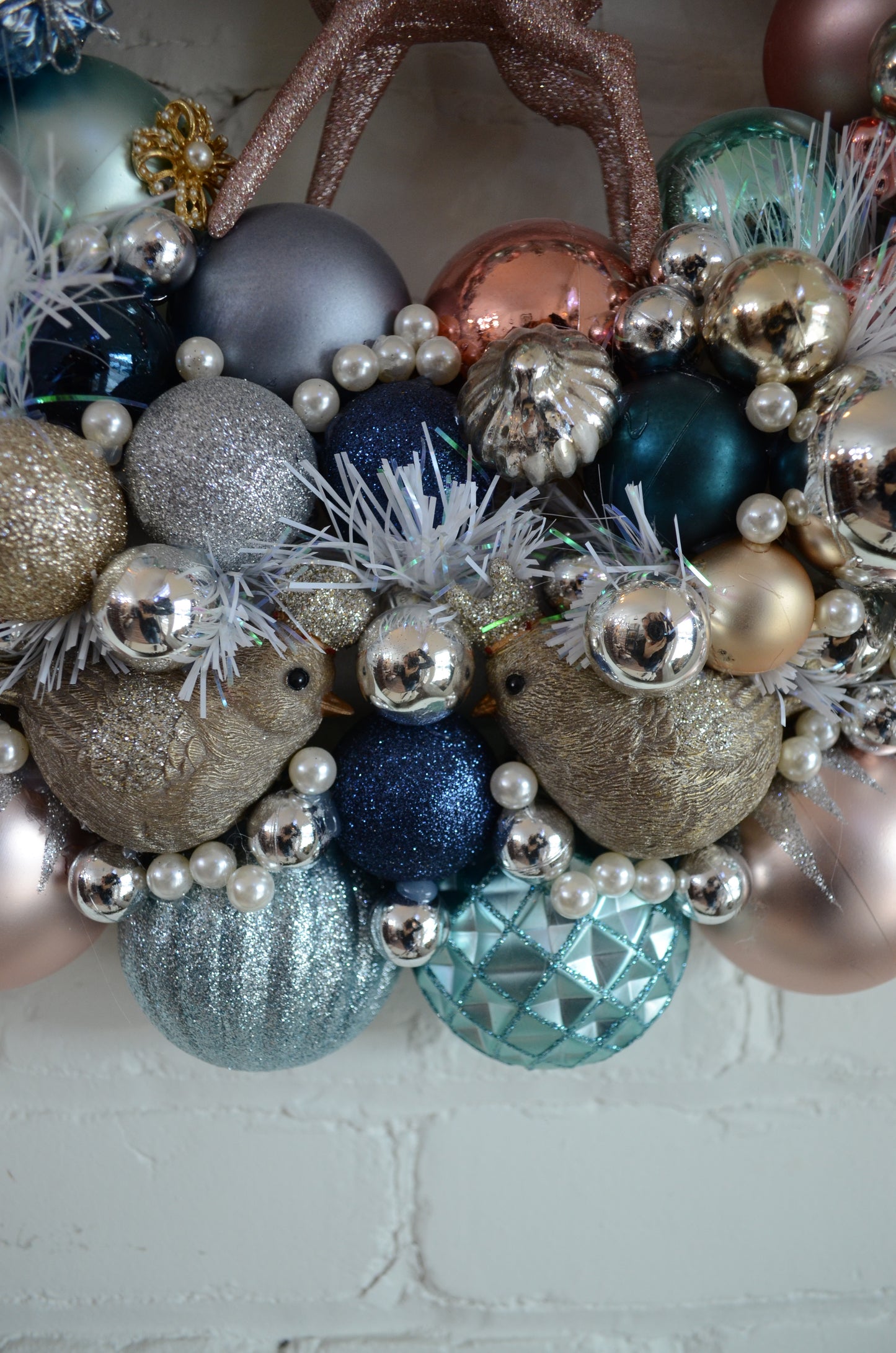 Woodland Cluster Wreath with Deer