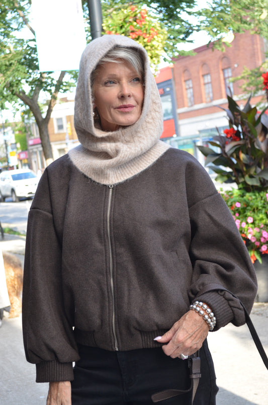 Iaastrid Knit Balaclava (Oatmeal)