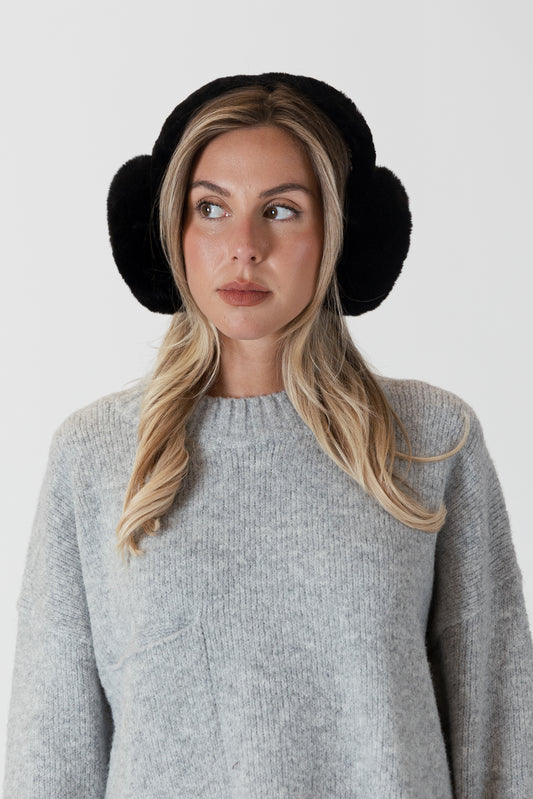 Fuzzy Earmuffs (Black)