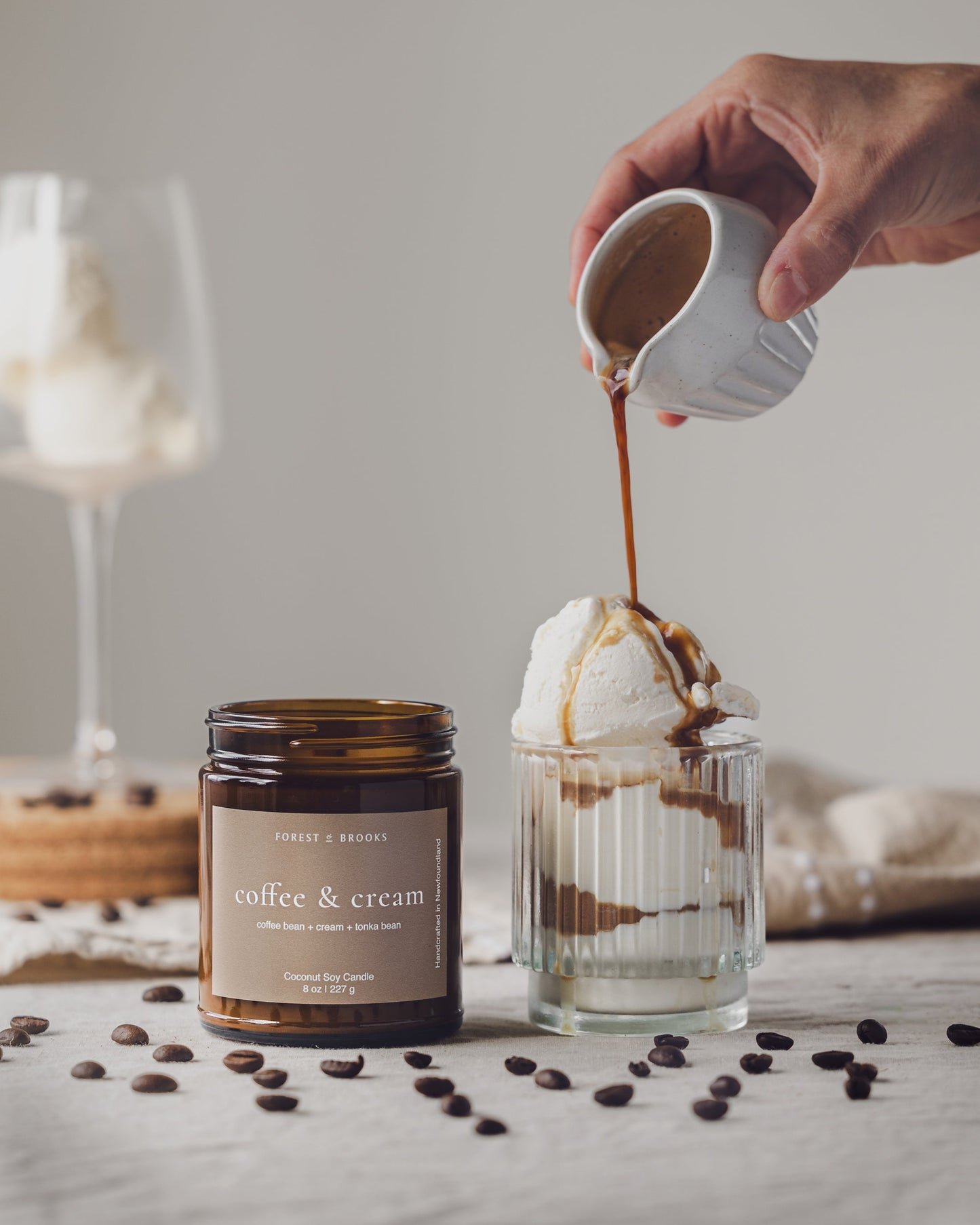 Coffee & Cream Candle by Forest & Brooks