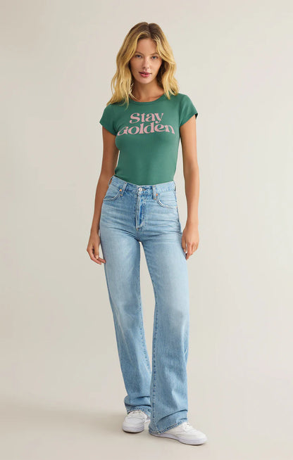 Stay Golden Tee (Green)
