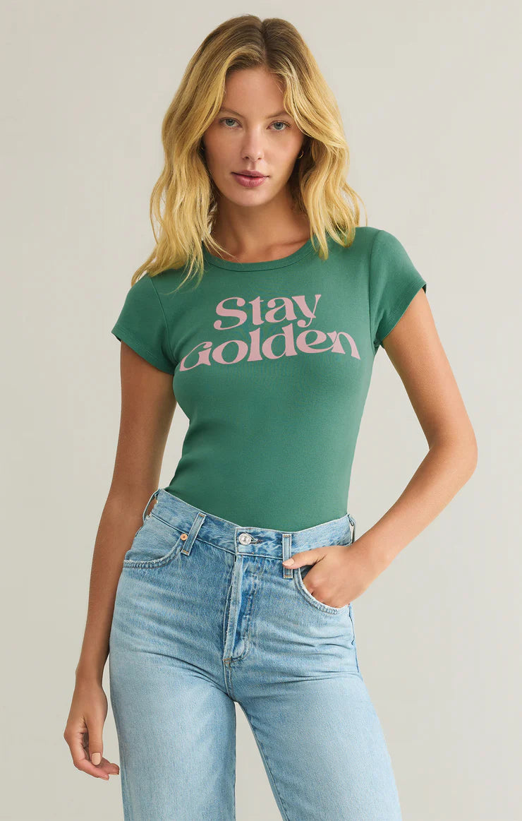 Stay Golden Tee (Green)