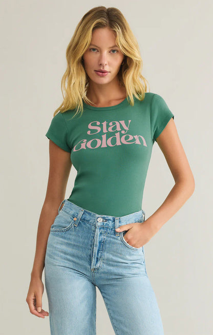 Stay Golden Tee (Green)