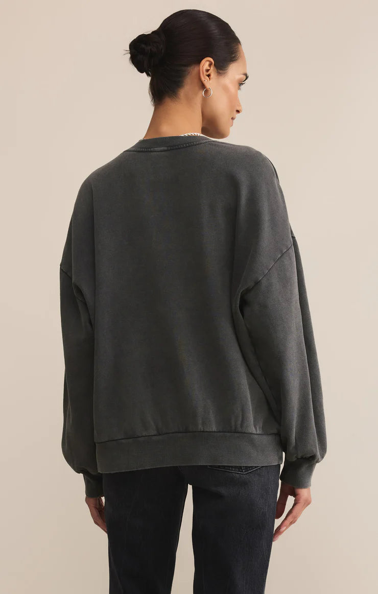 Varsity Sunday Sweatshirt (Black Sand)