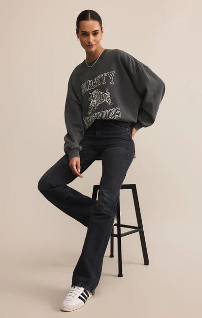 Varsity Sunday Sweatshirt (Black Sand)