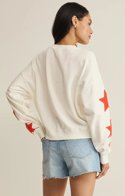 Stars First Date Sweatshirt (Sea Salt)