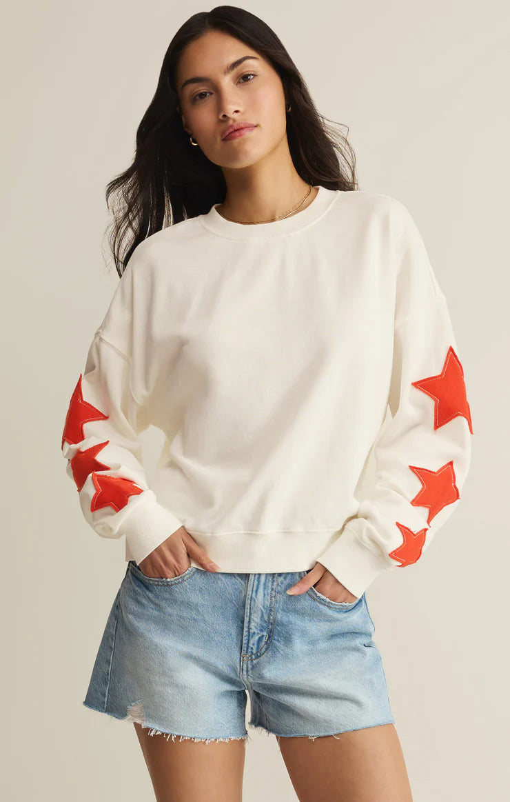 Stars First Date Sweatshirt (Sea Salt)