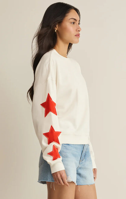 Stars First Date Sweatshirt (Sea Salt)
