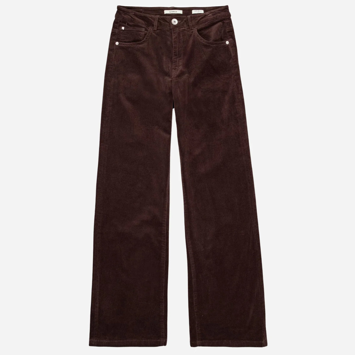 Celia Wide Leg Corduroy Jeans (Espresso)