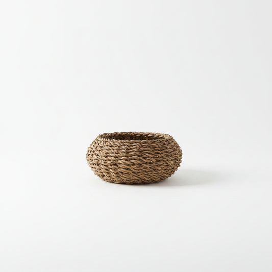 Round Seagrass Basket — Small (Natural)