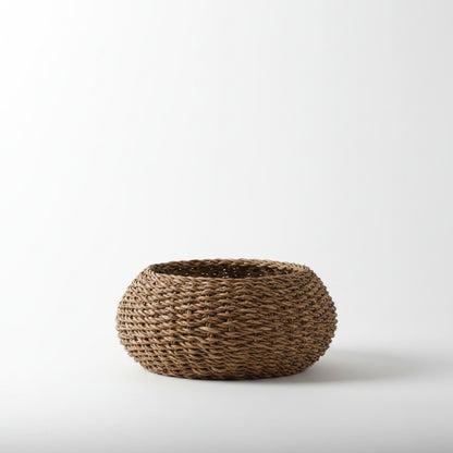 Round Seagrass Basket Set — Large (Natural)