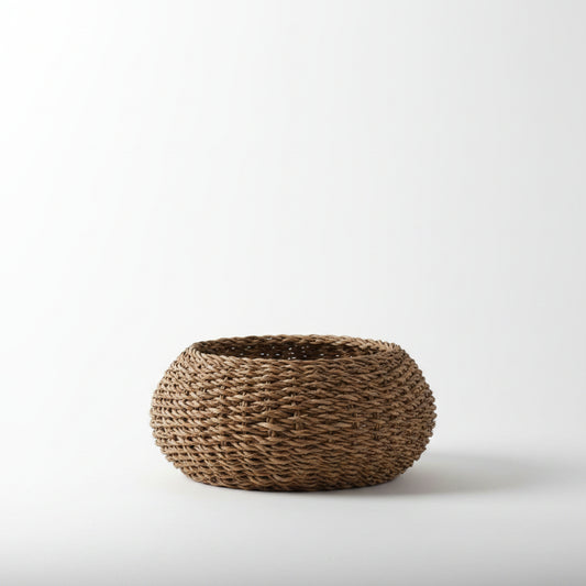 Round Seagrass Basket Set — Large (Natural)
