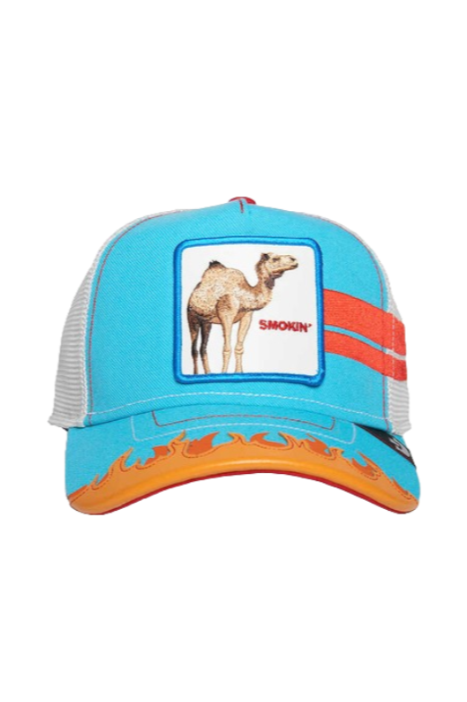 Goorin Bros Somebody Stop Me {Smokin'} Trucker Hat (Blue)