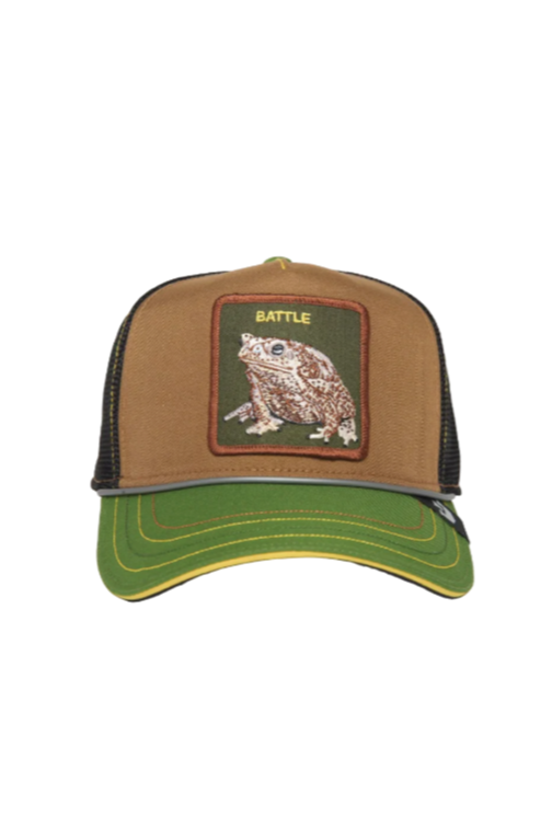 Goorin Bros Rash, Zits, And Pimp {Battle} Trucker Hat (Brown)