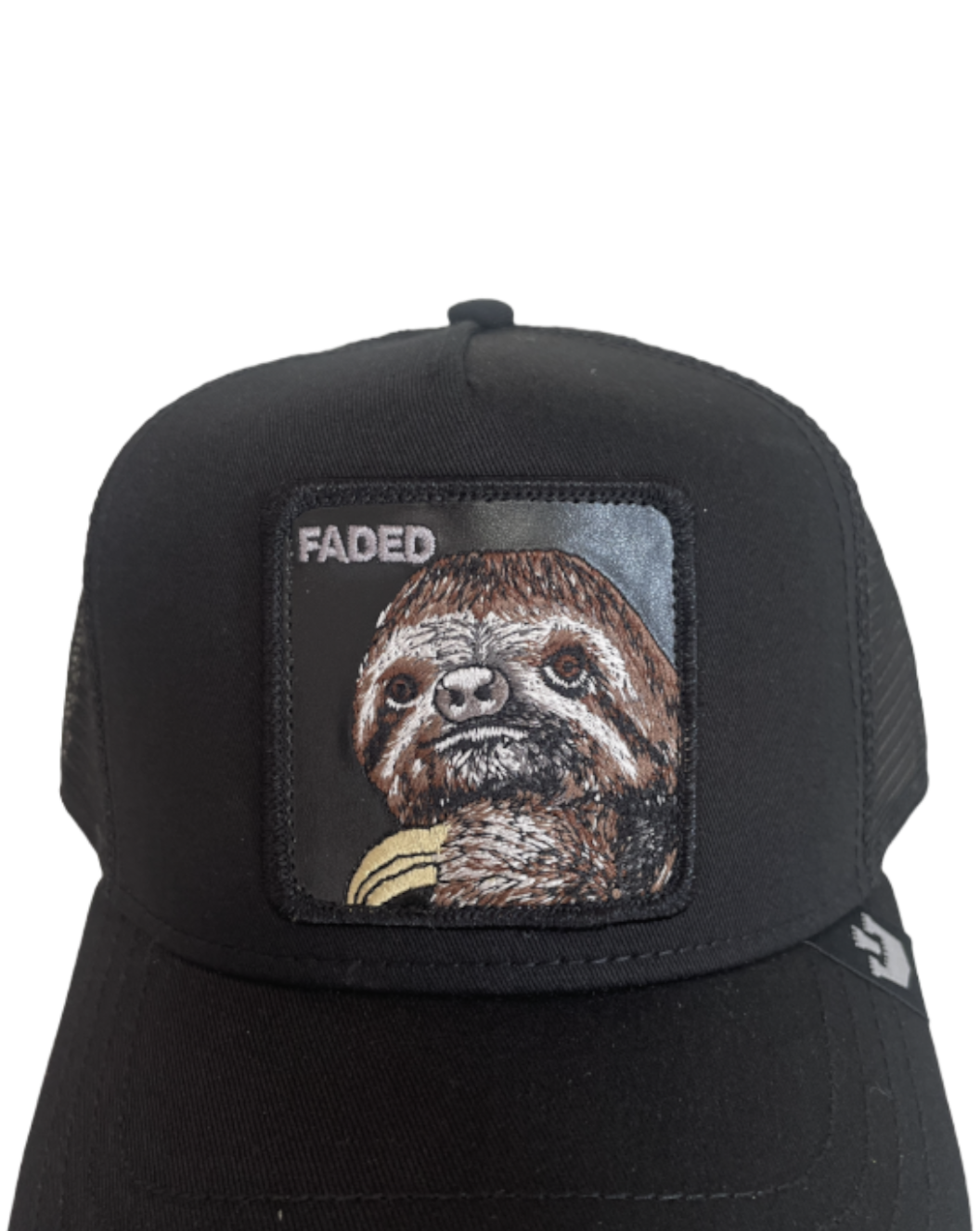 Goorin Bros The Faded Sloth {Faded} Trucker Hat (Black)