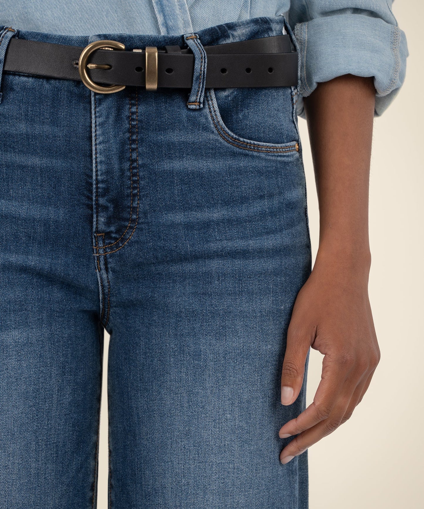 Meg High Rise Wide Leg Jean (Inexhaustible)