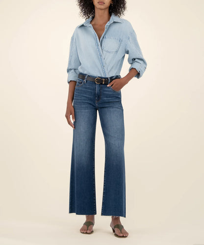 Meg High Rise Wide Leg Jean (Inexhaustible)