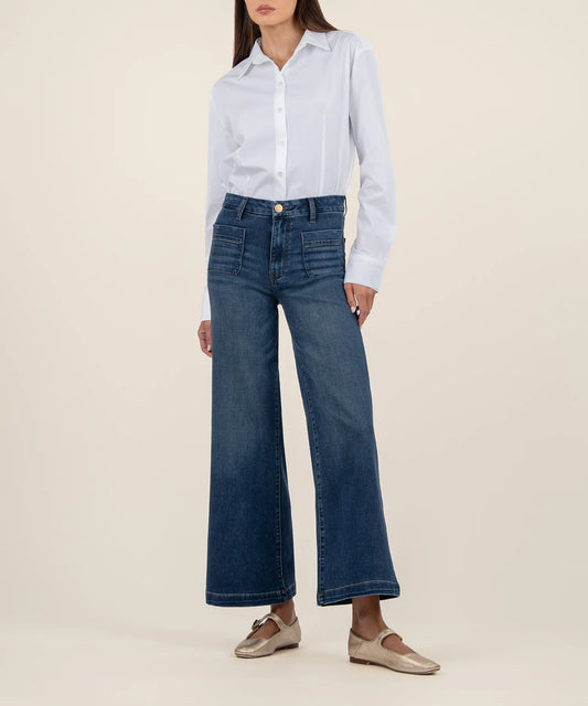 KUT High Rise Meg Fab Ab Wide Leg (Dandle)