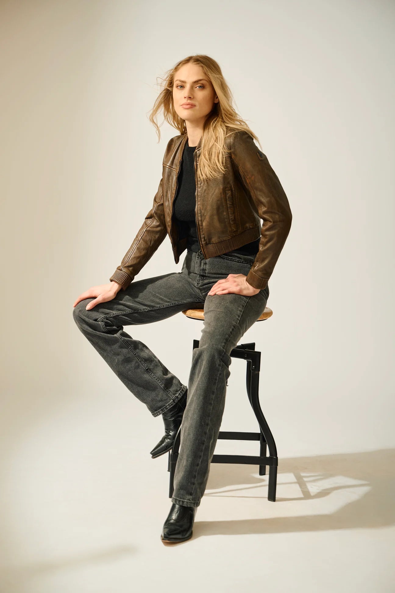 Kamaryn Leather Jacket (brown)