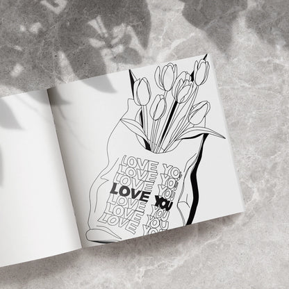 Love in Bloom Colouring Book