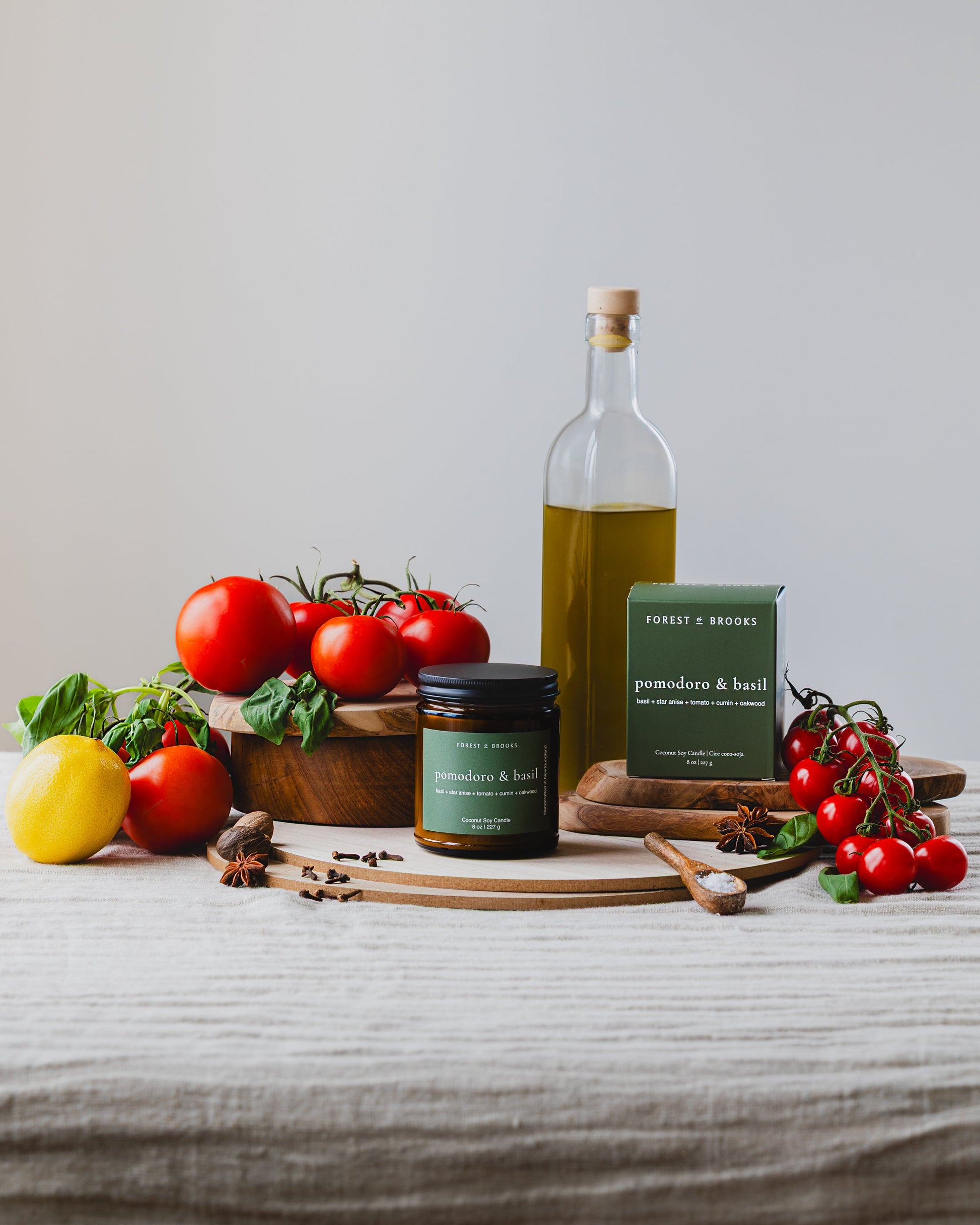 Pomodoro & Basil Candle by Forest & Brooks