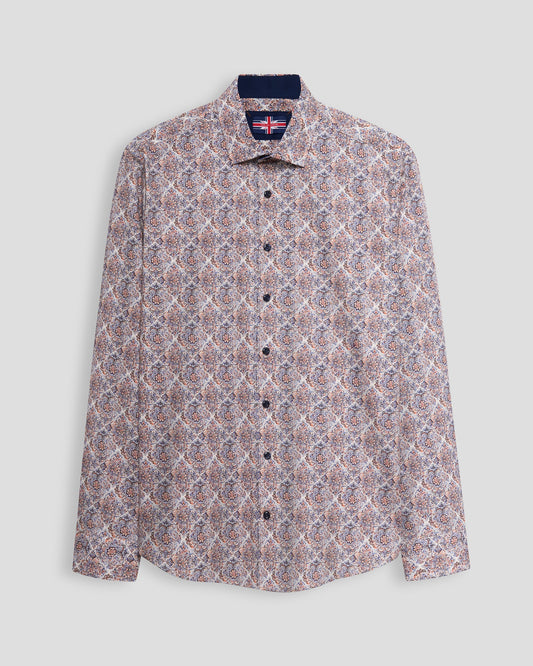 Scott Long Sleeve Shirt Multi Ornamental Paisley