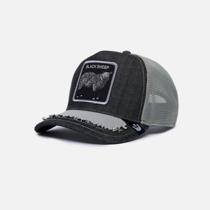 Goorin Bros Silky Sheep {Black Sheep} Trucker Hat (Black)