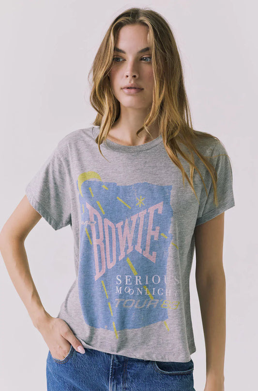 David Bowie Moonlight Tour '83 Tee (Heather Grey)