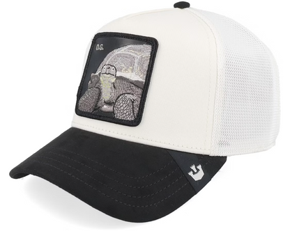 Goorin Bros Suede Tortoise {OG} Trucker Cream/Black