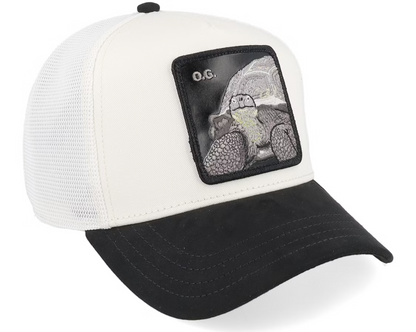 Goorin Bros Suede Tortoise {OG} Trucker Cream/Black