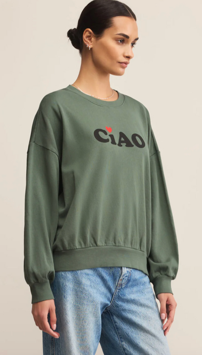Ciao Sunday Sweatshirt (Hunter Green)
