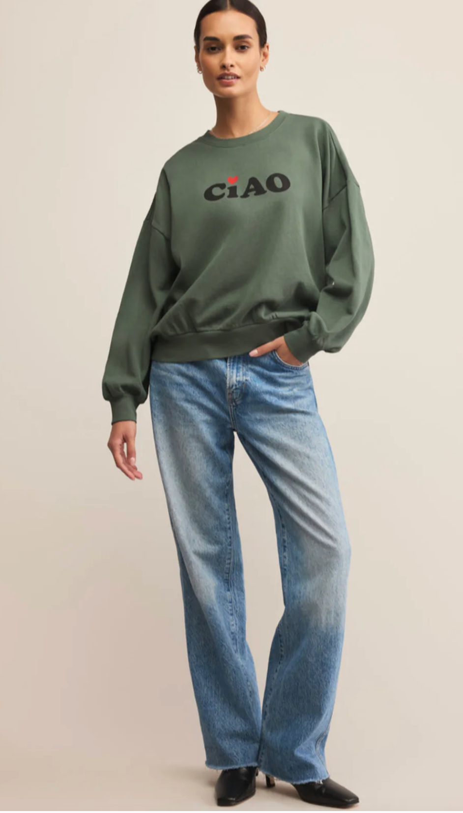 Ciao Sunday Sweatshirt (Hunter Green)