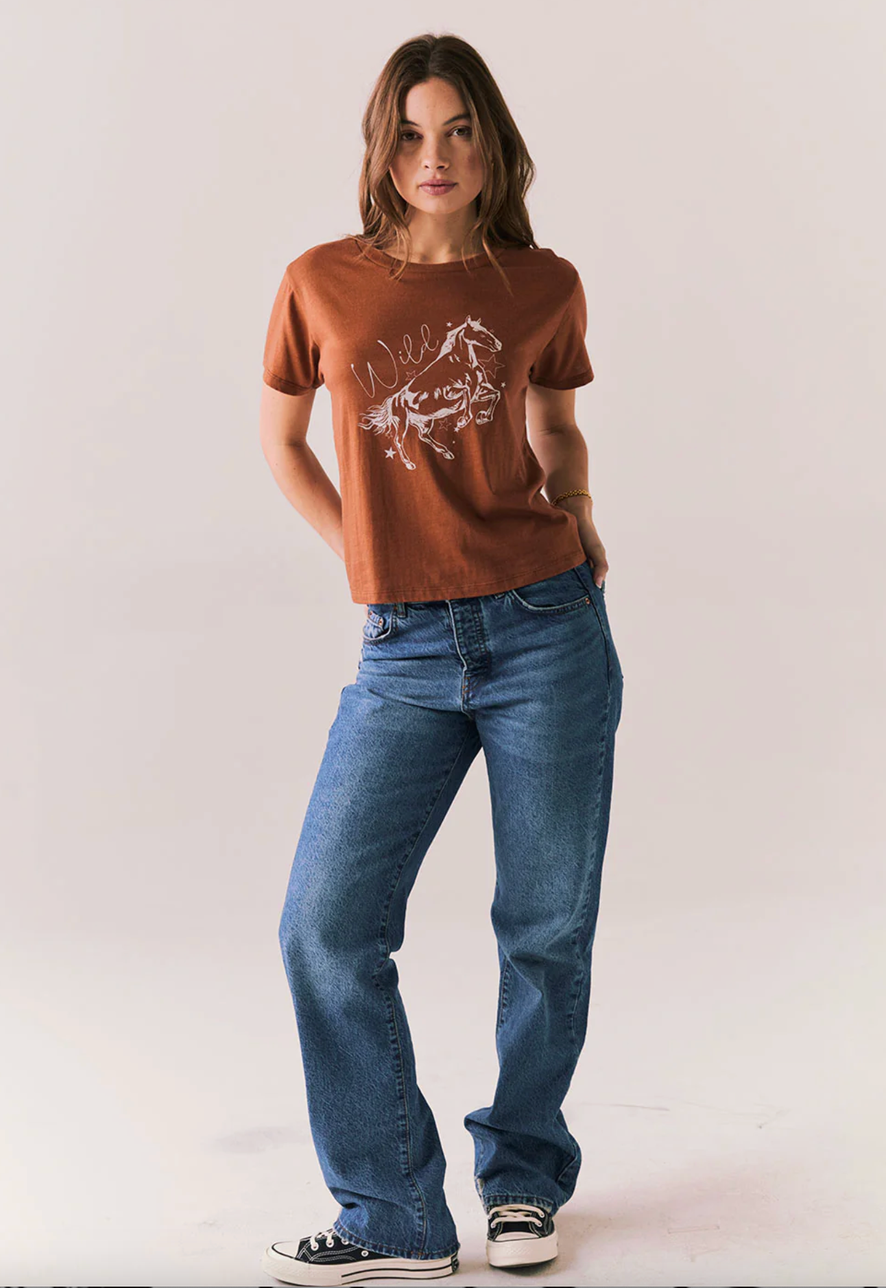 Chaser Wild Horses Tee (Whiskey)