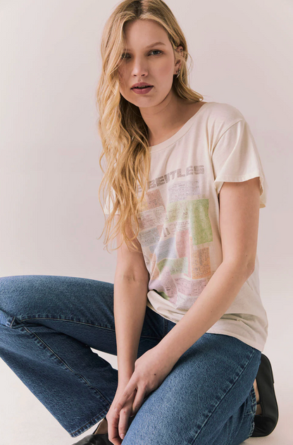 Chaser The Beatles Ticket Stub Collage Tee