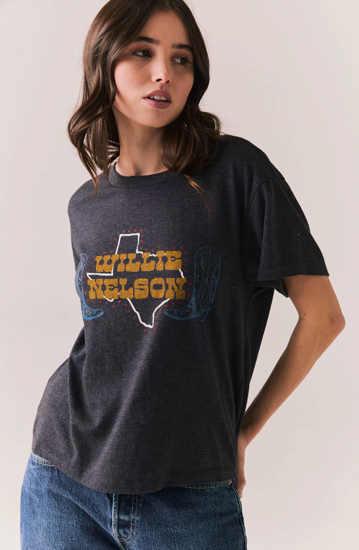 Chaser Willie Nelson Texas Boots Tee
