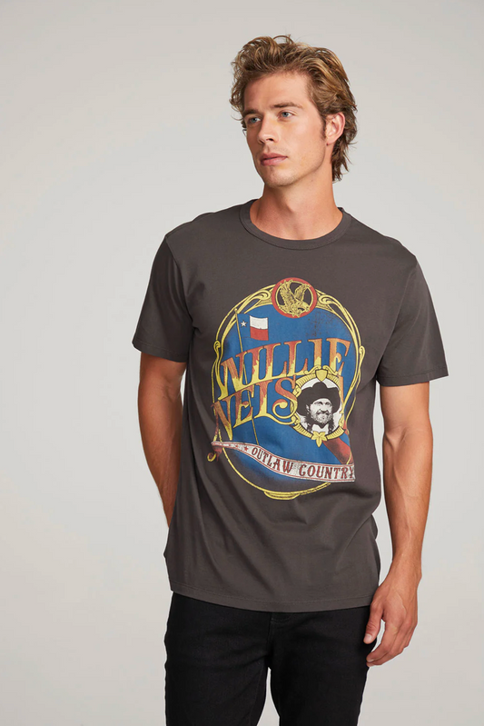 Willie Nelson Outlaw Country Tee (Grey)