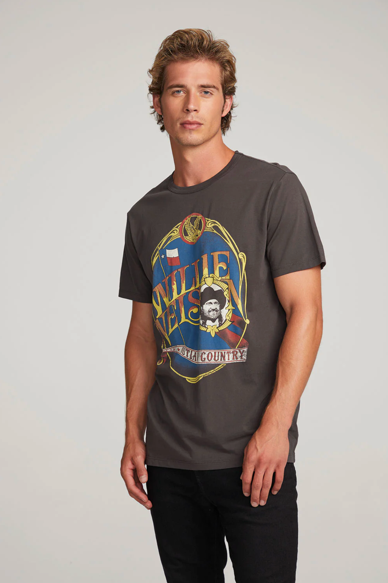 Willie Nelson Outlaw Country Tee (Grey)