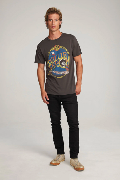 Willie Nelson Outlaw Country Tee (Grey)