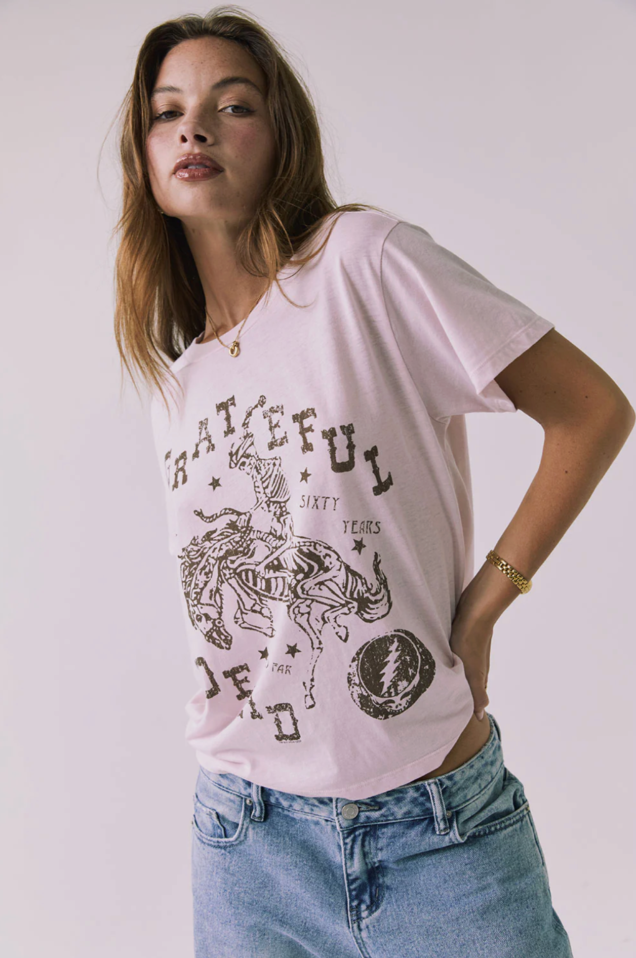Grateful Dead Sixty Years Tee (Pink)