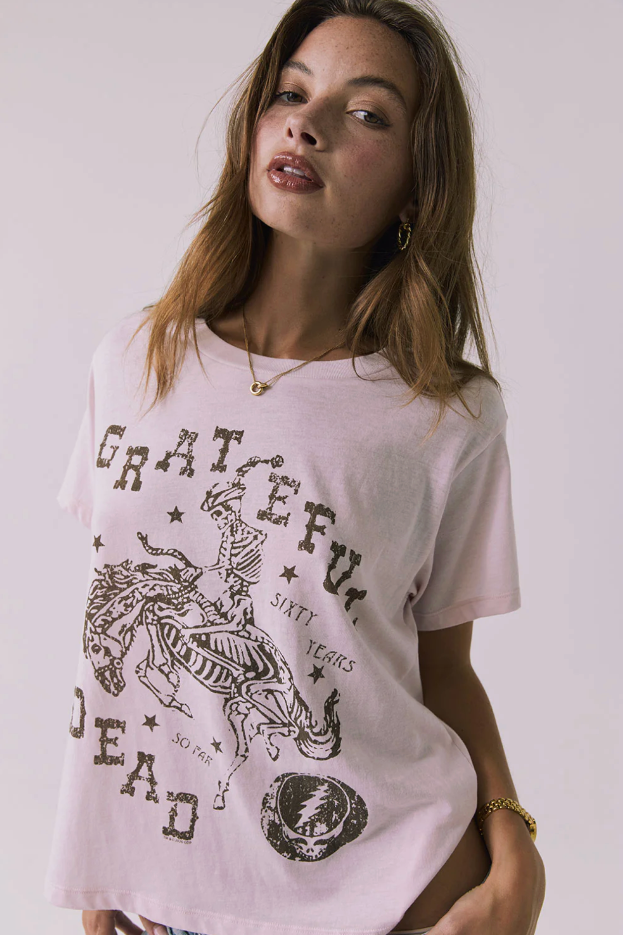 Grateful Dead Sixty Years Tee (Pink)