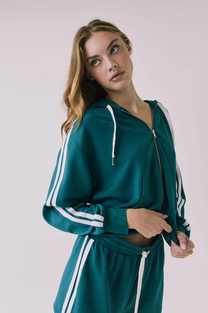 Abilenee Zip-up Hoodie (Green)