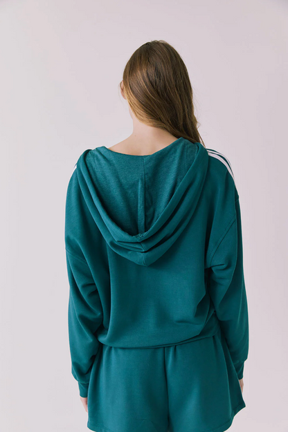 Abilenee Zip-up Hoodie (Green)
