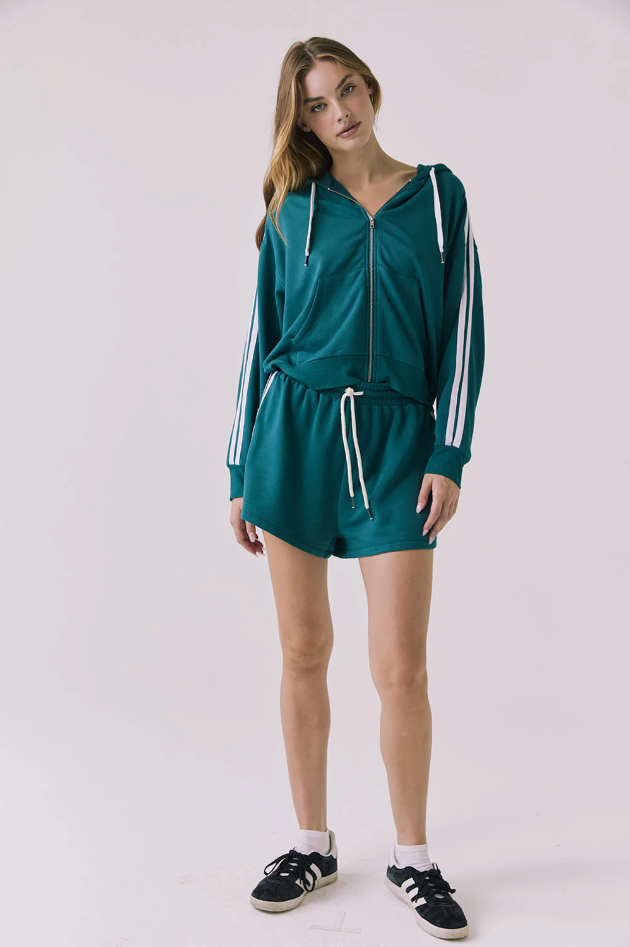 Abilenee Zip-up Hoodie (Green)