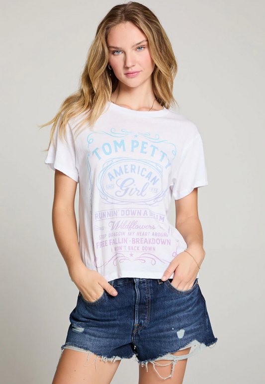 Tom Petty American Girl Gradient Tee (White)