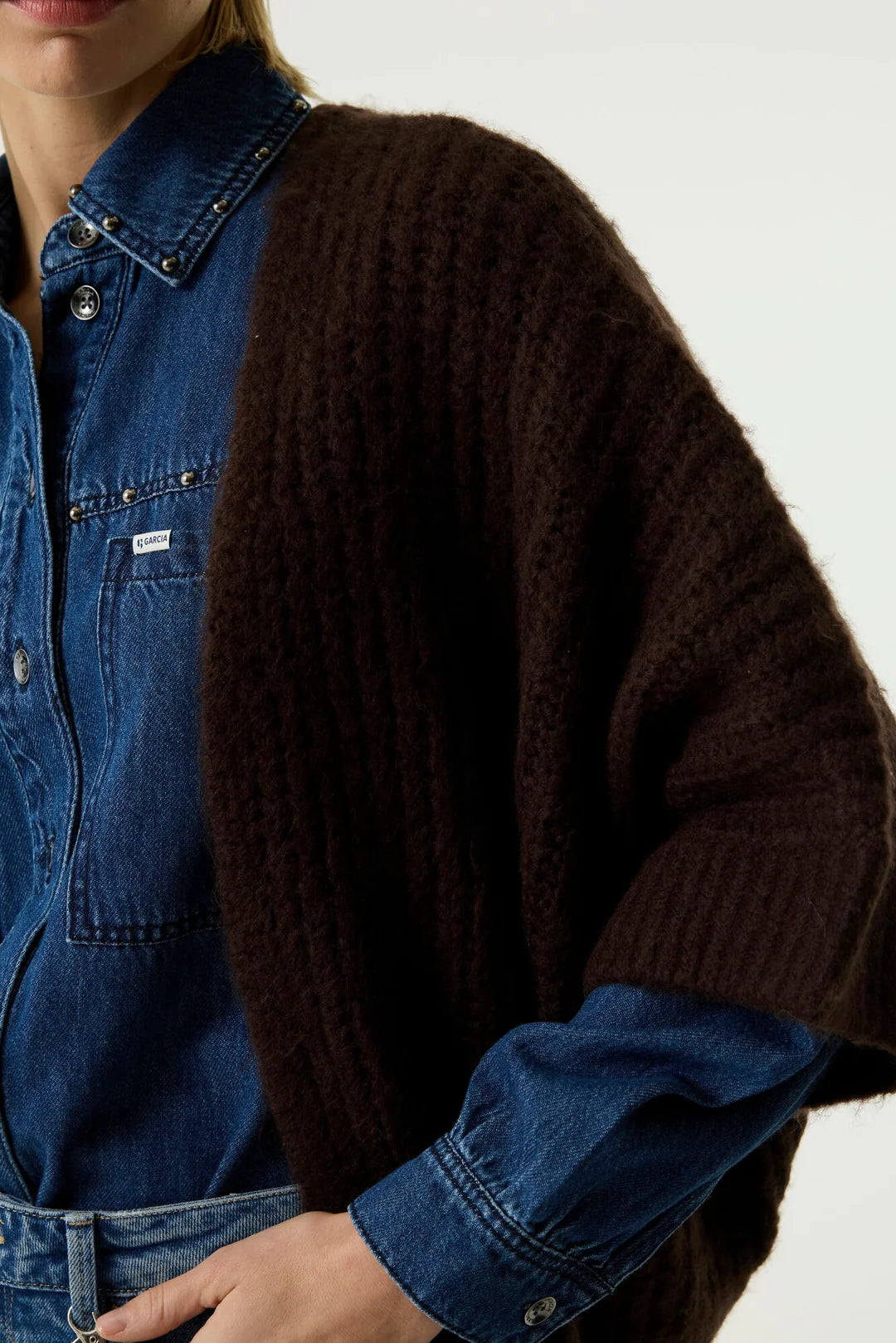 Hazel Open Cardigan (Brown)