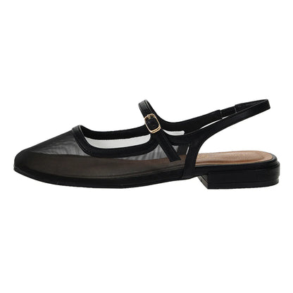Vila Slingback Flat (Black)