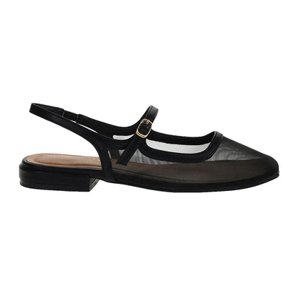 Vila Slingback Flat (Black)